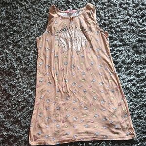 Women's Brown Sleep Dress